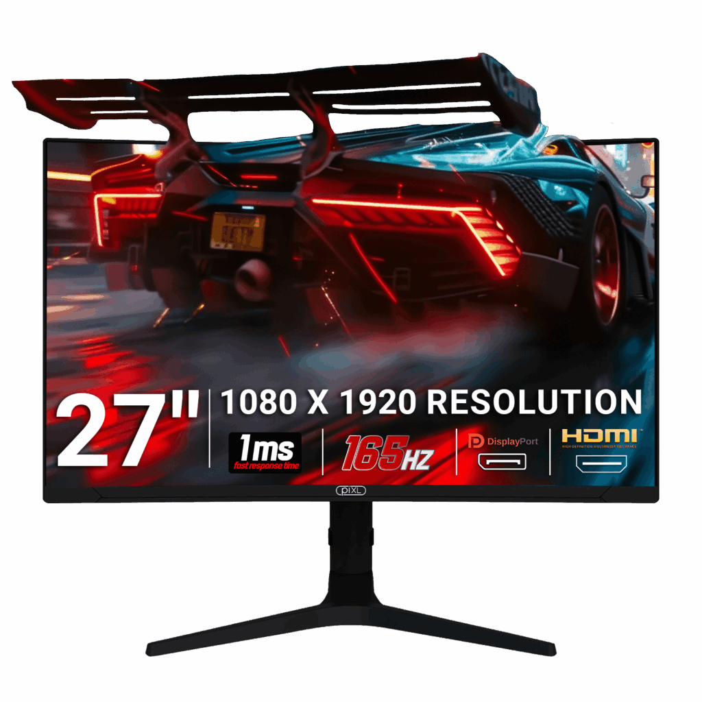 piXL CM27C7 27 Inch 165Hz Full HD Curved HDR Widescreen Gaming Monitor